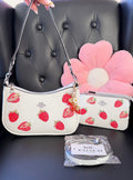 Strawberry White Purse